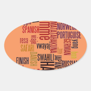 Produkt anpassen ovaler aufkleber