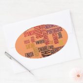 Produkt anpassen ovaler aufkleber (Umschlag)