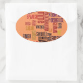 Produkt anpassen ovaler aufkleber (Tasche)