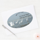 Produkt anpassen ovaler aufkleber (Umschlag)