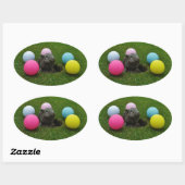 Produkt anpassen ovaler aufkleber (Blatt)