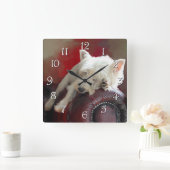 Produkt anpassen quadratische wanduhr (Zuhause)