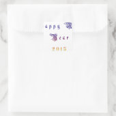 Produkt anpassen quadratischer aufkleber (Tasche)