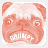 Produkt anpassen quadratischer aufkleber (Vorderseite)