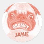 Produkt anpassen runder aufkleber (Vorderseite)