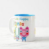 Produkt anpassen zweifarbige tasse (Vorderseite Links)