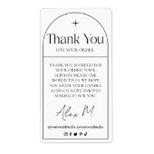 Produkt-Dankeschön Verpackung Etikett (Vorne)