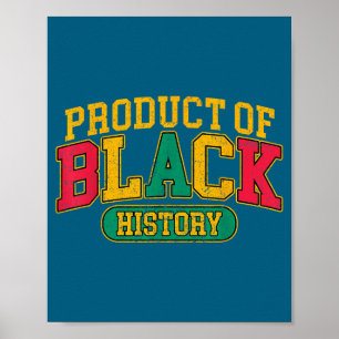 Produkt der schwarzen Geschichte afroamerikanische Poster