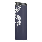 Produkt "Funky Eye Muster" Thermosbecher (Nach rechts gedreht)