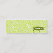 PRODUKT-Grün Mini Visitenkarte (Rückseite)