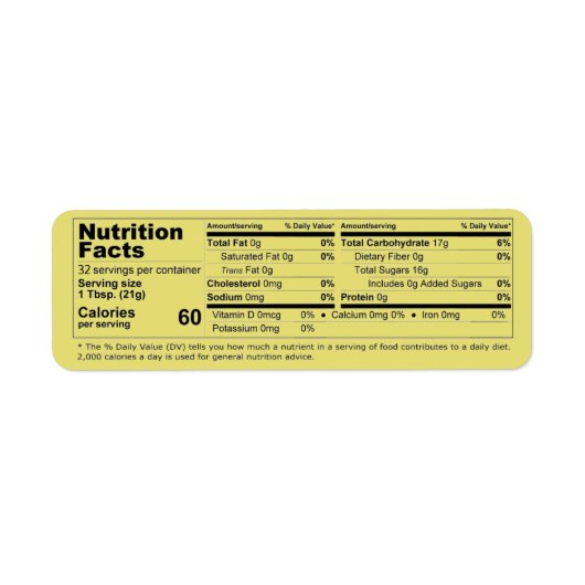 Produkt "Horizontal Honey Nutrition" (Vorne)