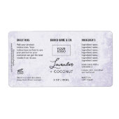 Produkt individuell anpassbares Lavendel-Rustic-Et (Vorne)