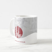 Produkt "Life Coach Red & Gray" Kaffeetasse (Vorderseite Links)