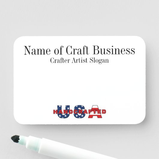 Produkt- oder Trockenerase-Magnetname-Abzeichen Namensschild (Beispiel)