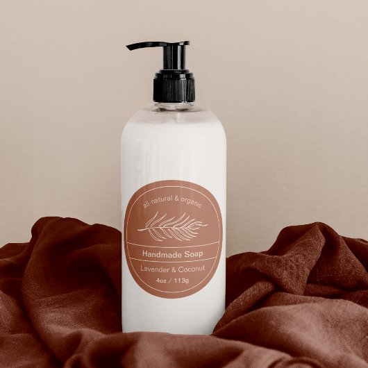 Produkt-Terracotta-Logo Runder Aufkleber