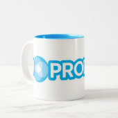 Produkt u. Kaffee der Liebe I Zweifarbige Tasse (Vorderseite Links)