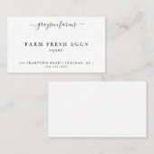 Produkt-Visitenkarte Visitenkarte (Vorne/Hinten)