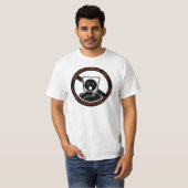 Produkt-Warnung-Aufkleber T-Shirt (Vorne ganz)