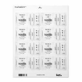 Produktanpassungsfähiges weißes Rustikales Etikett (Vorne)