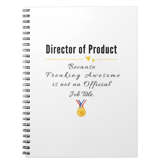Produktdirektor Notizblock (Vorderseite)