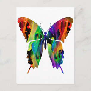 PRODUKTE DER MULTICOLOR-BUTTERFLY POSTKARTE