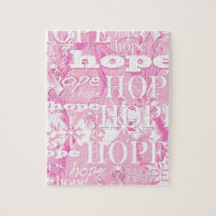 Produkte für das Brustkrebsbewusstsein Holiday Hop Puzzle