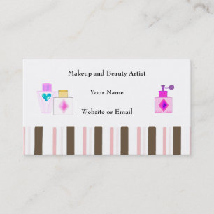 Produkte für Makeup und Beauty Visitenkarte