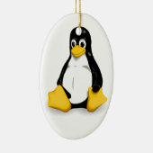 Produkte Linuxs Tux Keramikornament (Rechts)
