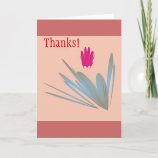 Produkte mit einen Singlewüsten-Blume Geschenken Dankeskarte
