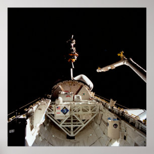 Produkteinführung von LAGEOS II vom Shuttle Poster