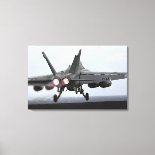 Produkteinführungen einer F/A-18E Superhornisse Leinwanddruck
