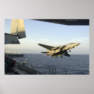 Produkteinführungen F14 vom USS Kitty Hawk Poster