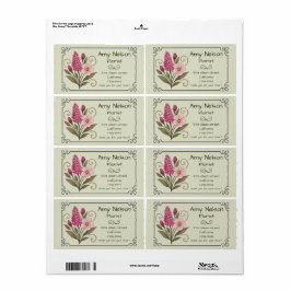 Produktetikett, Blumenladen, Floraldienstleistunge