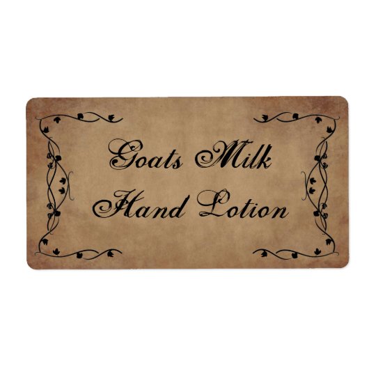 Produktetikett für primitive Reben (Vorne)