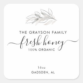 Produktetikette Quadratischer Aufkleber