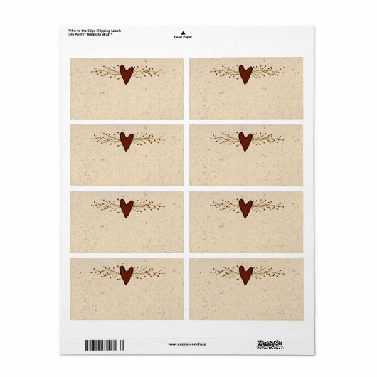 Produktetiketten (Vorne)