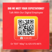 Produktgenie - Rotes 5x5-Fenster Fensteraufkleber (Blatt 2)