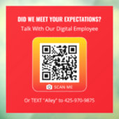 Produktgenie - Rotes 5x5-Fenster Fensteraufkleber (Blatt 3)