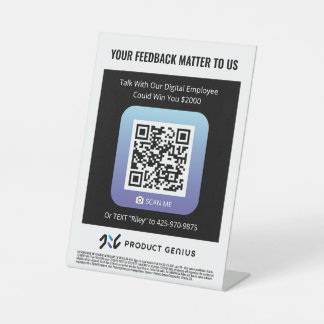 Produktgenie - Schild "Pedestal"