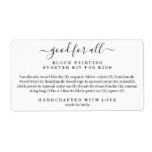 Produktinhalt-Etikett (Vorne)