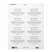 Produktinhalt-Etikett (Vorne)