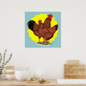 Produktion Red Sunburst Poster (Küche)