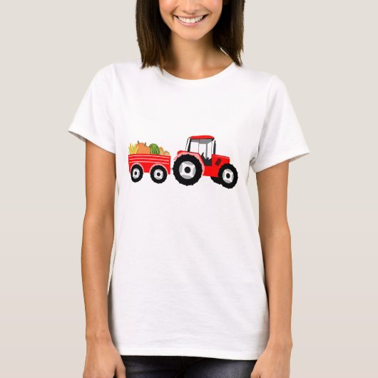 Produktion von roten LKW T-Shirt (Vorderseite)