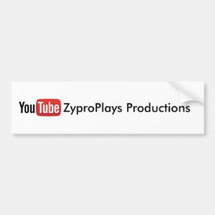 Produktions-Aufkleber YouTube ZyproPlays Autoaufkleber
