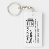 Produktions-Designer - Crew Schlüsselanhänger (Vorderseite)