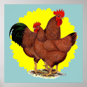 Produktions-Rot-Sonnendurchbruch Poster