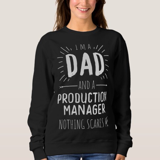 Produktionsleiter Vater Sweatshirt (Vorderseite)