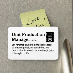 Produktionsmanager Definition Movie 4" x 6" Flex Magnet