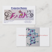 Produktive Mama-Karten Telefonnummerkarte (Vorne/Hinten)