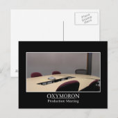 Produktives Treffen ist ein Widerspruch Postkarte (Vorne/Hinten)